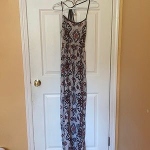 Tribal printed maxi dress